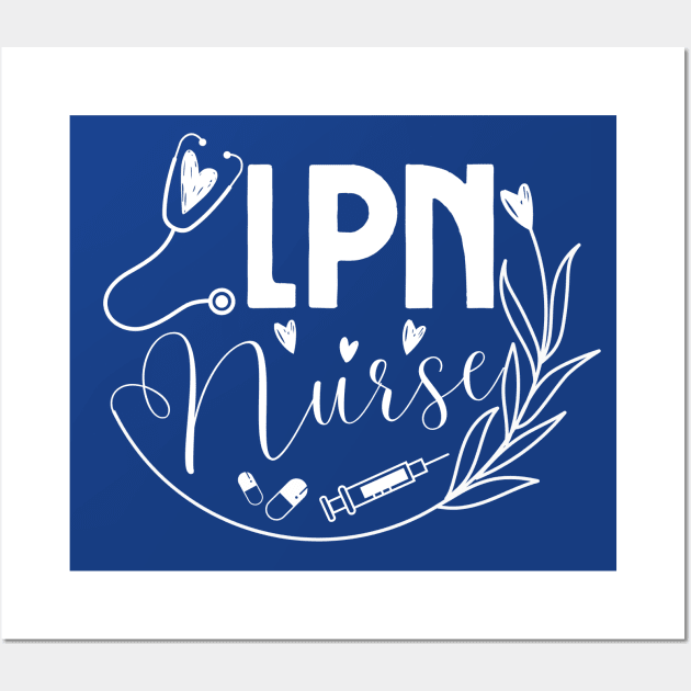 LPN Nurse Wall Art by JunThara